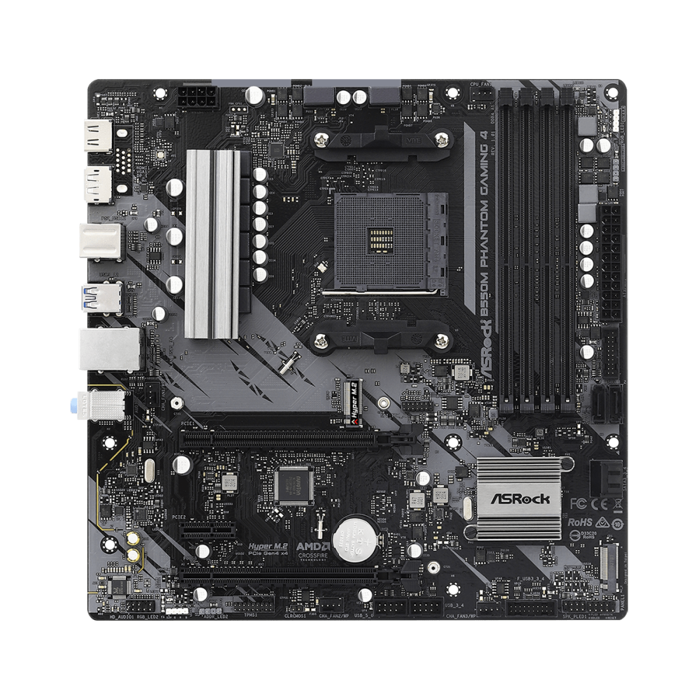 Pamatplate ASROCK AMD B550 SAM4 MicroATX (B550MPHANTOMGAMING4) - foto 2