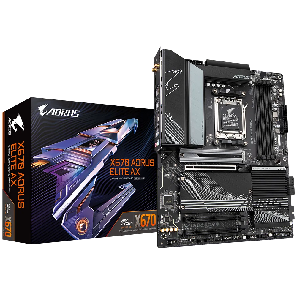 Pamatplate GIGABYTE AMD X670 SAM5 ATX (X670AORUSELITEAX1.2)