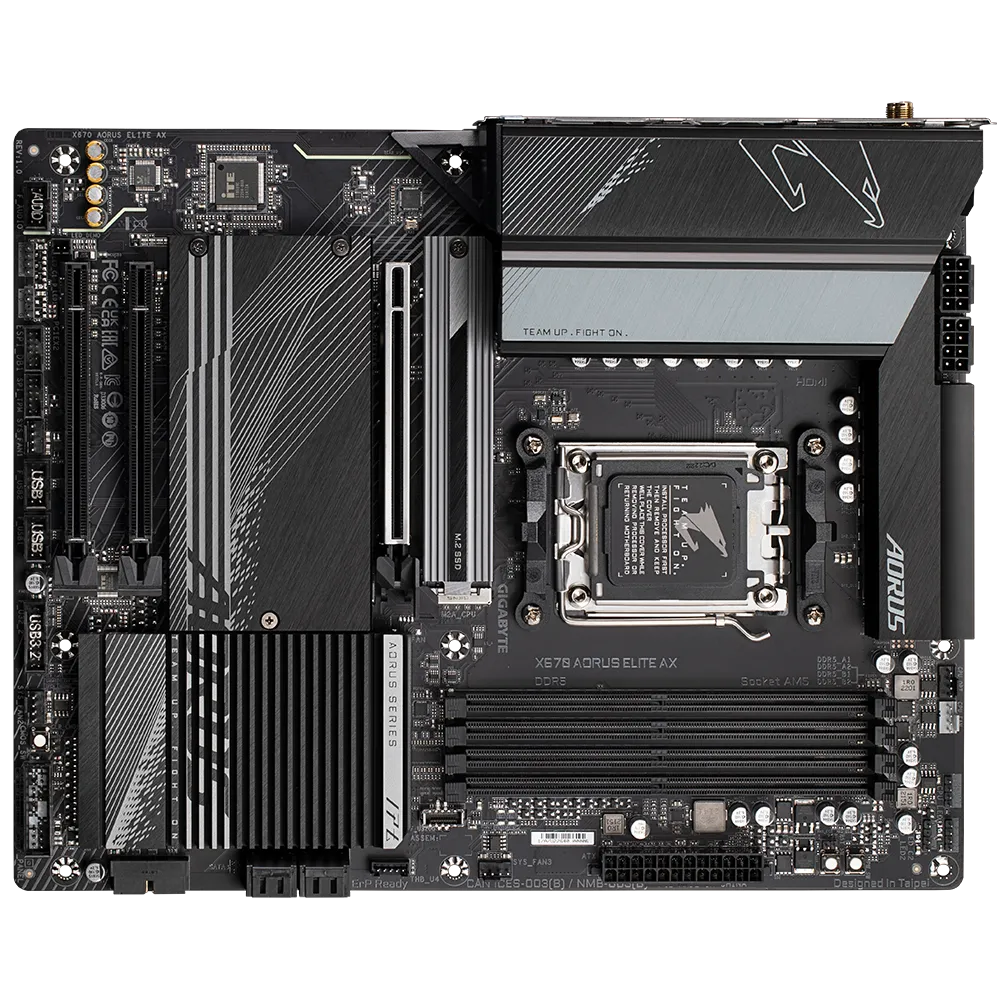 Pamatplate GIGABYTE AMD X670 SAM5 ATX (X670AORUSELITEAX1.2) - foto 5