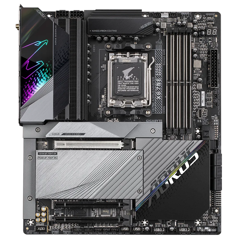 Pamatplate GIGABYTE X670E AORUS MASTER (X670EAORUSMASTER1.1) - foto 2
