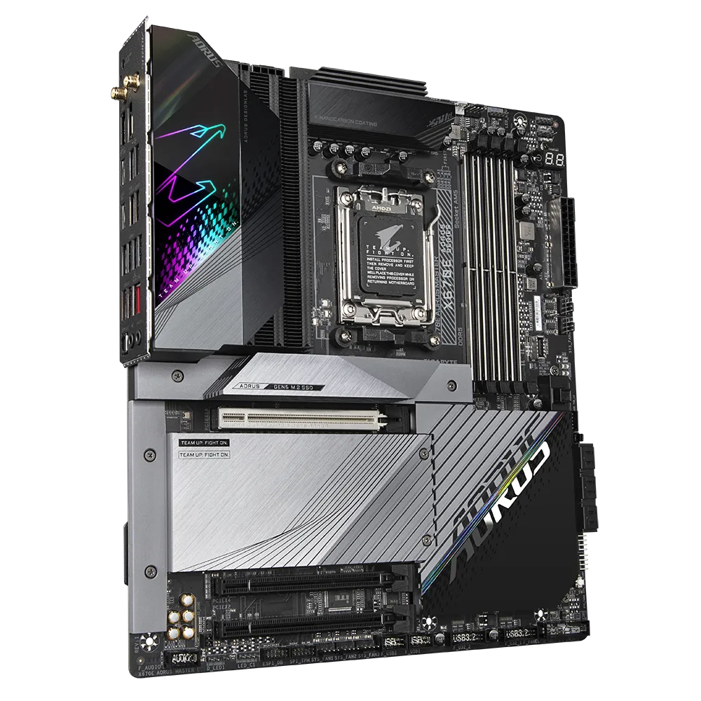 Pamatplate GIGABYTE X670E AORUS MASTER (X670EAORUSMASTER1.1) - foto 3