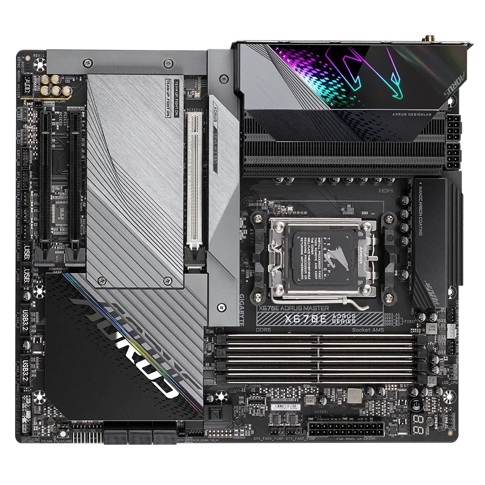 Pamatplate GIGABYTE X670E AORUS MASTER (X670EAORUSMASTER1.1) - foto 5
