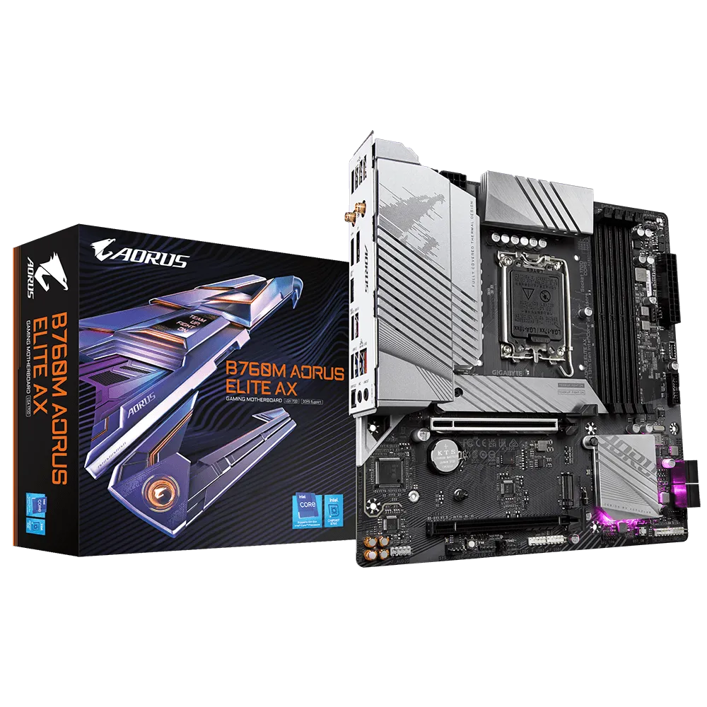 Pamatplate GIGABYTE Intel B760 Express LGA1700 Micro-ATX (B760MAORUSELITEAX1.1)