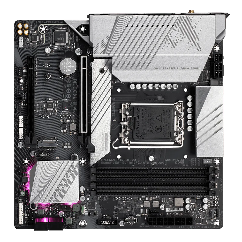 Pamatplate GIGABYTE Intel B760 Express LGA1700 Micro-ATX (B760MAORUSELITEAX1.1) - foto 5