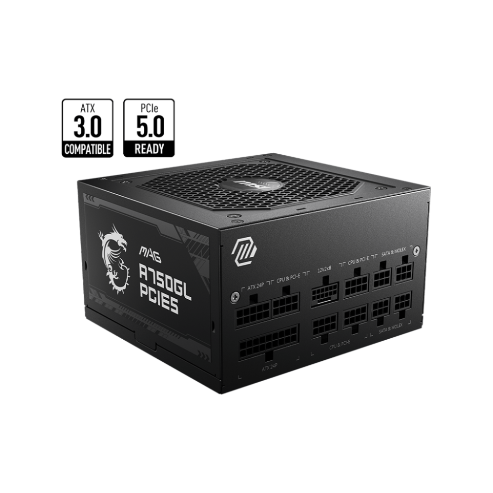 Barošanas bloks MSI 750w ATX12V (MAGA750BNPCIE5) - foto 4