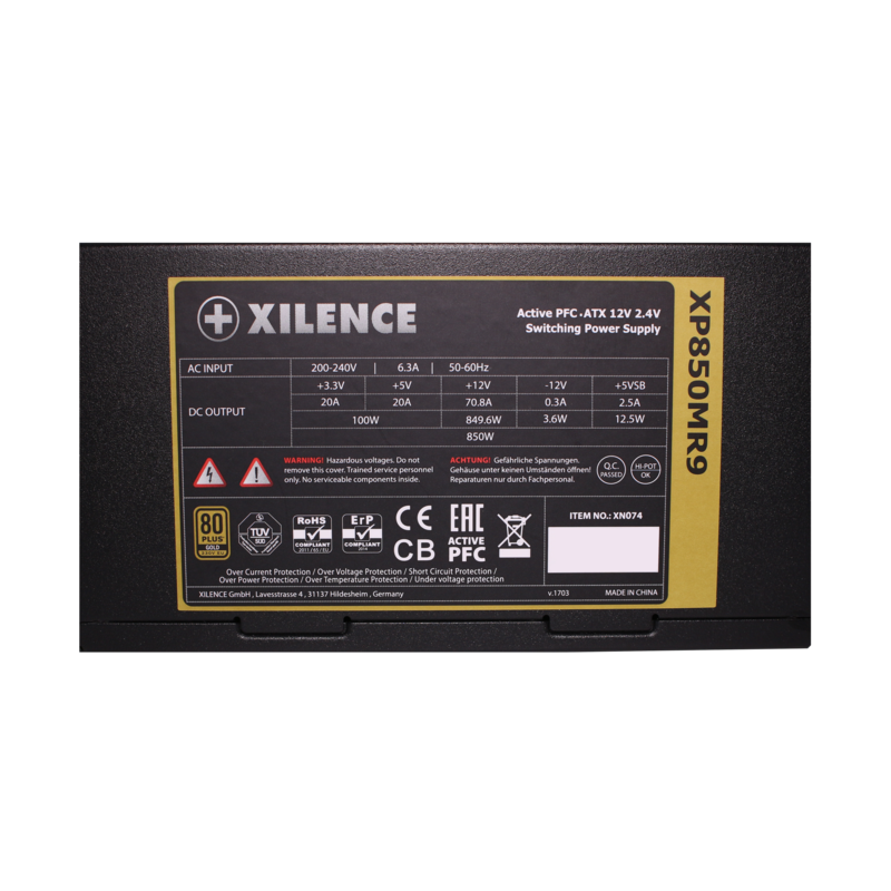Bloc dalimentation XILENCE Performance X 850w (XN074) - photo 4