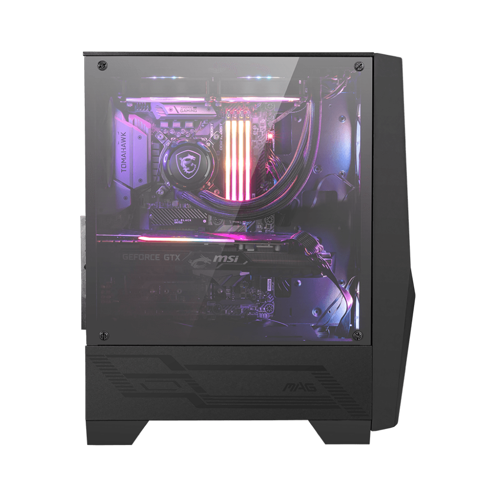 Datoru korpuss MSI MAG Forge 100R MidiTower ATX MicroATX MiniITX Black (MAGFORGE100R) - foto 2