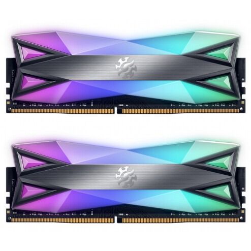 Operatīvā atmiņa ADATA XPG D60 RGB 32GB 3200MHZ DDR4 CL16 KIT OF 2x16GB (AX4U320016G16A-DT60)