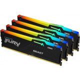 RAM (Random Access Memory) KINGSTON Fury Beast RGB 64GB 5200MHz DDR5 Cl40 Kit of 4x16GB (KF552C40BBAK4-64)