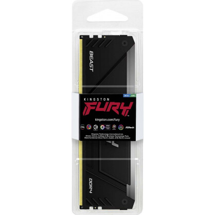 Operatīvā atmiņa KINGSTON Fury Beast RGB Black 8GB 3200MHZ DDR4 CL16 (KF432C16BB2A/8) - foto 3