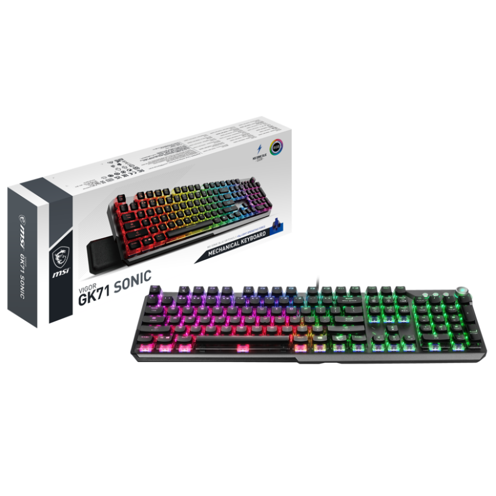 Tastatūra MSI GAMING BLACK ENG/VIGOR GK71 SONIC BLUE (VIGORGK71SONICBLUEUS)