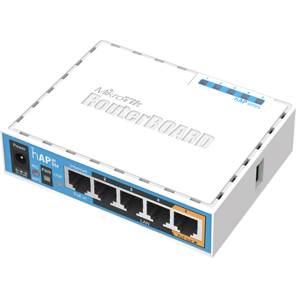 Rūteris (maršrutētājs) MIKROTIK hAP ac lite (RB952UI-5AC2ND)