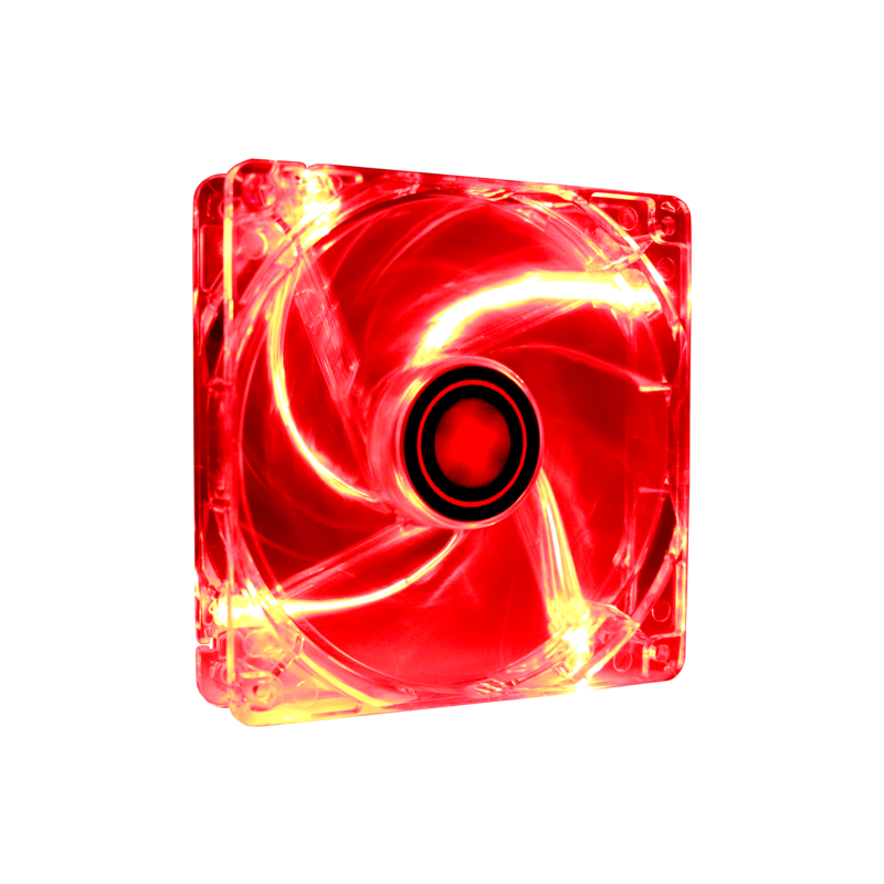 Korpusa dzesētājs XILENCE 120MM TRANSP 3PIN+4P/RED 12V (XF046) - foto 3