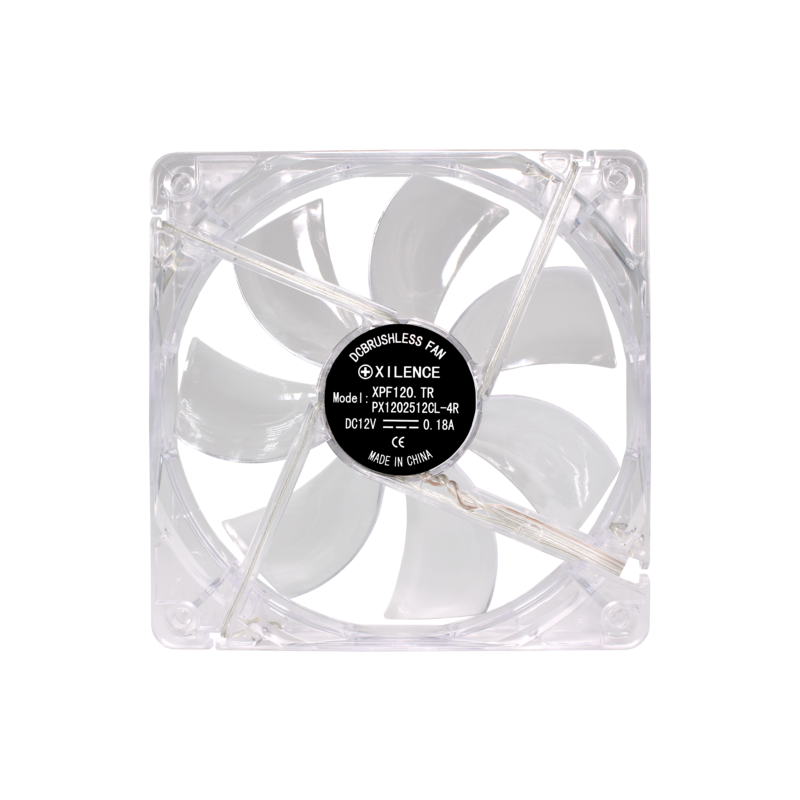 Korpusa dzesētājs XILENCE 120MM TRANSP 3PIN+4P/RED 12V (XF046) - foto 5