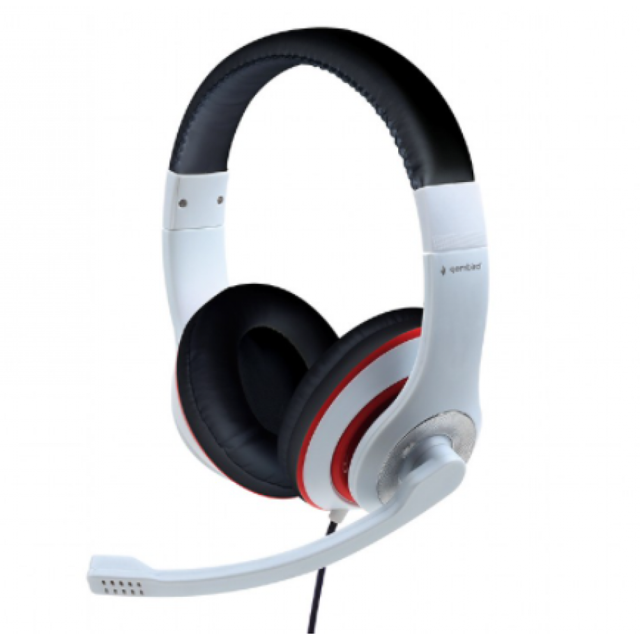 Austiņas GEMBIRD STEREO WHITE (MHS-03-WTRDBK)