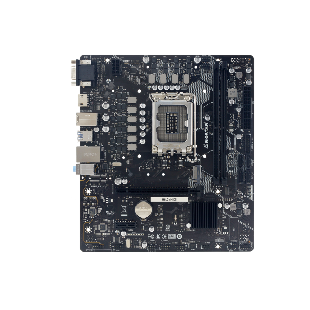 Pamatplate BIOSTAR H610MH D5 (H610MHD5) - foto 2