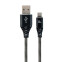GEMBIRD USB Type-A (m) - USB Type-C (m) Premium 2m (CC-USB2B-AMCM-2M-BW)