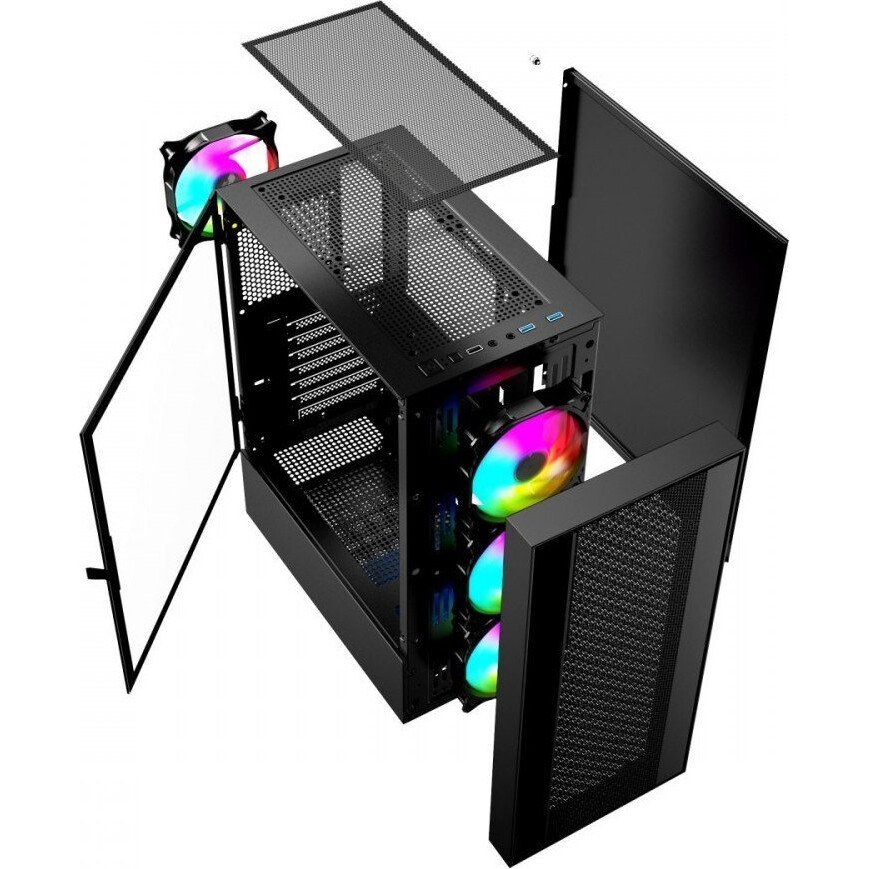 Datoru korpuss GEMBIRD Fornax 4000 ARGB Midi tower (CCC-FC-4000) - foto 9