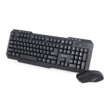 Tastatūra + pele GEMBIRD Wireless desktop set 2.4 GHz (KBS-WM-02)