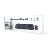 Tastatūra + pele GEMBIRD Wireless desktop set 2.4 GHz (KBS-WM-02)