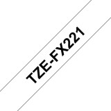 Brother 9mm Black on White (TZEFX221)