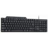 Tastatūra GEMBIRD MULTIMEDIA USB ENG/BLACK (KB-UM-104)