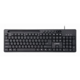 Tastatūra GEMBIRD MULTIMEDIA USB ENG/BLACK (KB-UM-108)