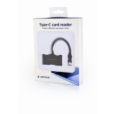 Karšu lasītājs GEMBIRD UHB-CR3-02 compact USB Type-C (UHB-CR3-02)