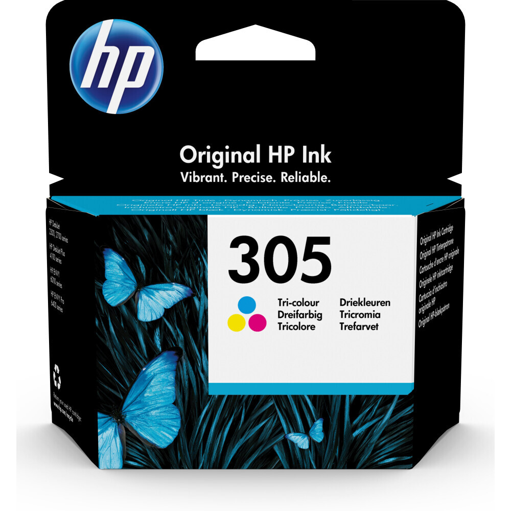 Kārtridžs HP 305 Tri-color Ink Cartridge (3YM60AE/301)
