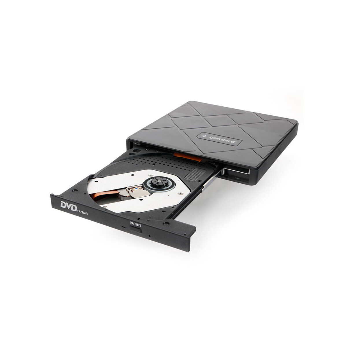 optiskais diskdzinis GEMBIRD External USB DVD drive black (DVD-USB-04) - foto 2