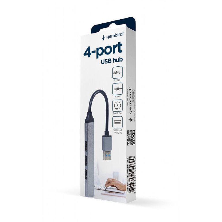 GEMBIRD USB - 4-port USB hub (UHB-CM-U3P1U2P3-02) - foto 3