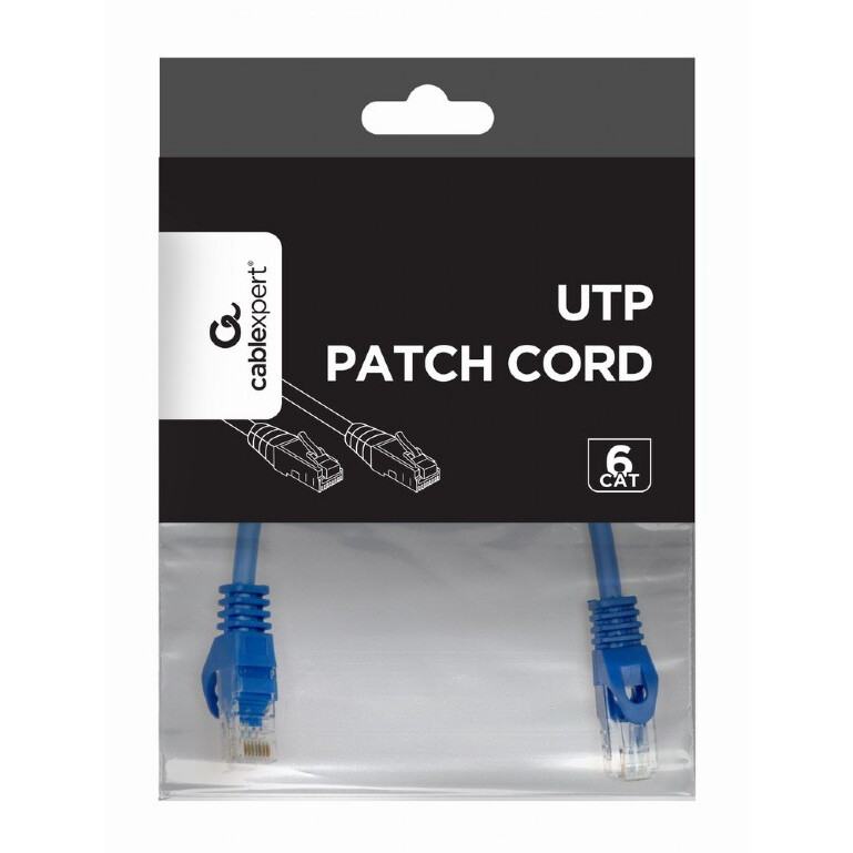 GEMBIRD PP6U-0.25M/B patchcord RJ45 (PP6U-0.25M/B)