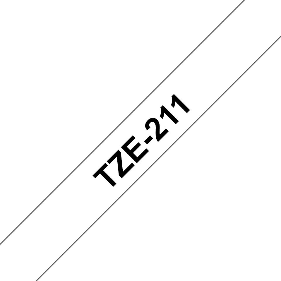 BROTHER TZE211 tape black/white 6mm 8m (TZE211) - foto 3