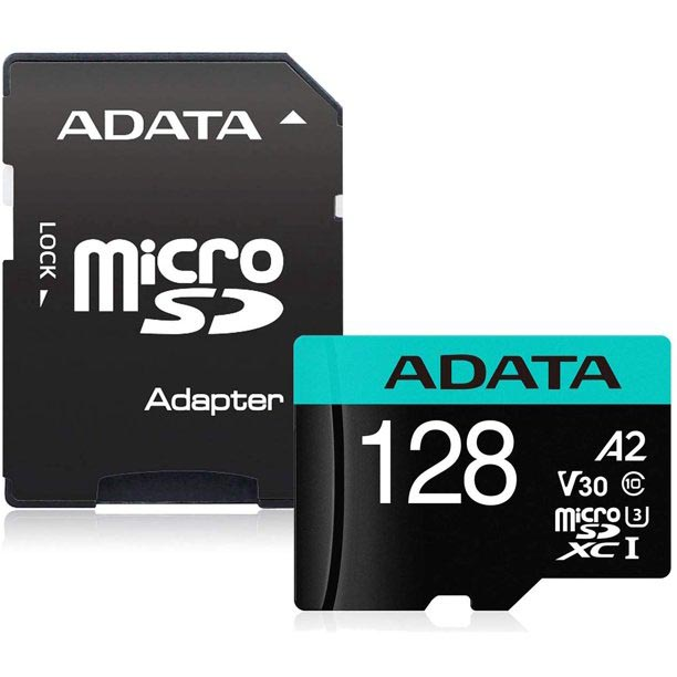 Atmiņas kartes ADATA 128Gb MicroSD Premier Pro (AUSDX128GUI3V30SA2-RA1) - foto 2