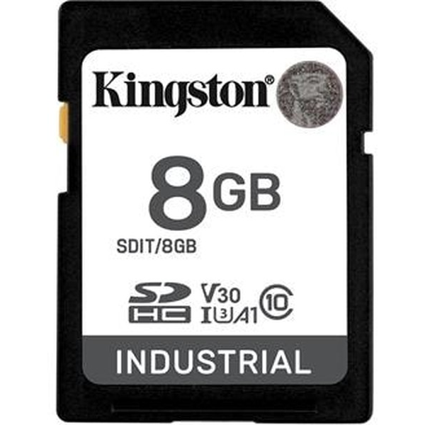 Atmiņas kartes KINGSTON 8GB SDHC Industrial C10 UHS-I (SDIT/8GB)