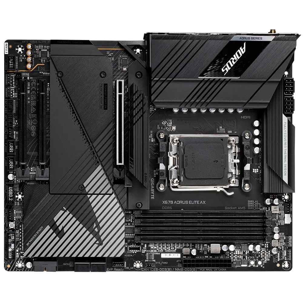Pamatplate GIGABYTE X670 AORUS ELITE AX (X670AORUSELITEAX1.1) - foto 5