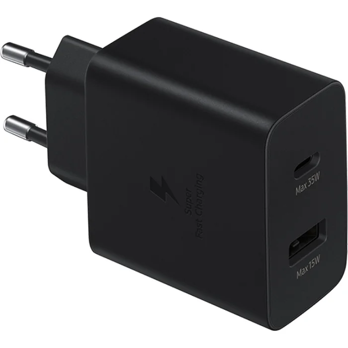 SAMSUNG Power Duo USB-A C Black (EP-TA220NBEGEU)
