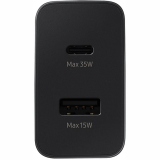 SAMSUNG Power Duo USB-A C Black (EP-TA220NBEGEU)