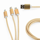 GEMBIRD USB 3IN1 1M/GOLD (CC-USB2-AM31-1M-G)
