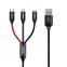 BASEUS USB TO 3IN1 1.2M/BLACK (CAMLT-BSY01)
