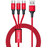 BASEUS USB TO 3IN1 1.2M/RED (CASX010009)