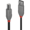LINDY USB2 A-B 0.2M/ANTHRA (36670)