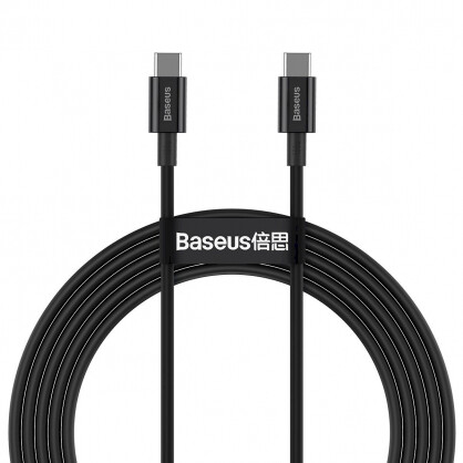 BASEUS USB-C TO USB-C 2M/BLACK (CATYS-C01)