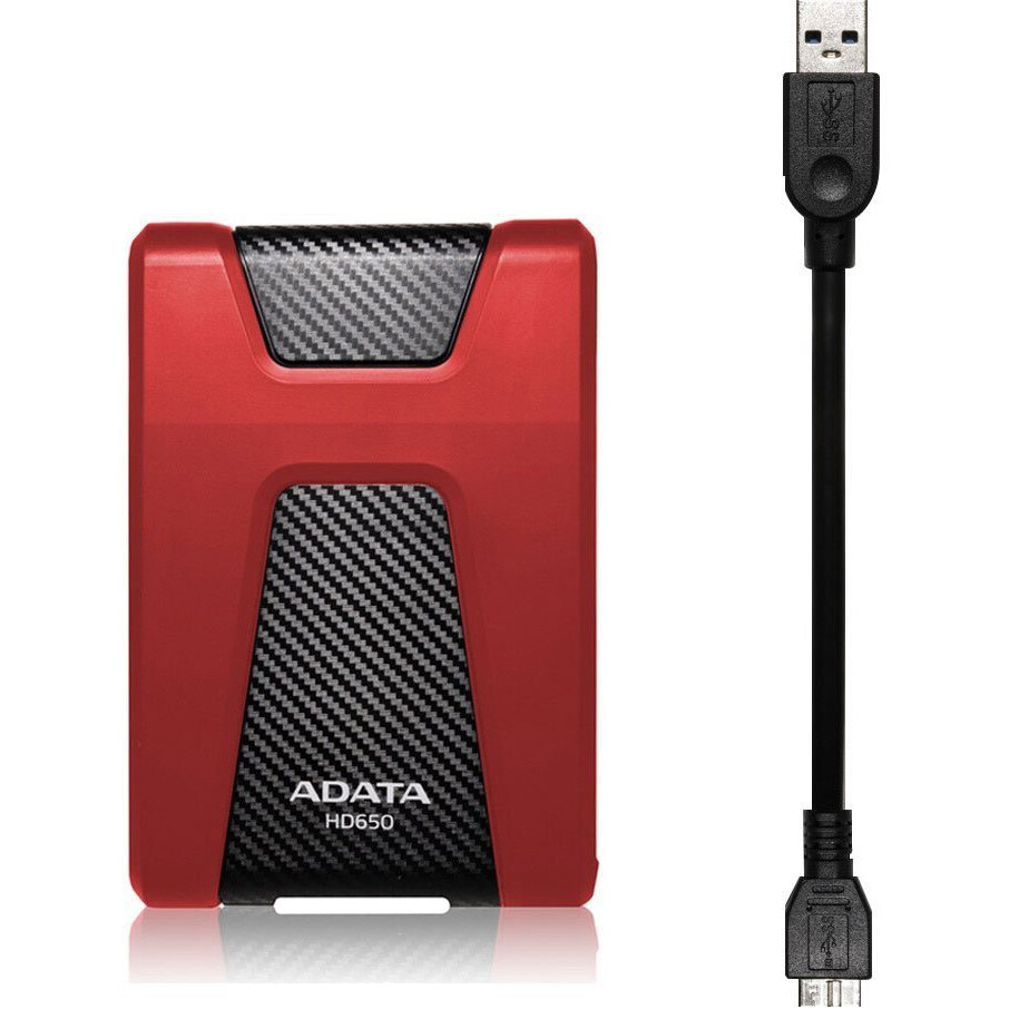 Ārējie cietie diski un SSD ADATA HD650 2Tb Red (AHD650-2TU31-CRD) - foto 2
