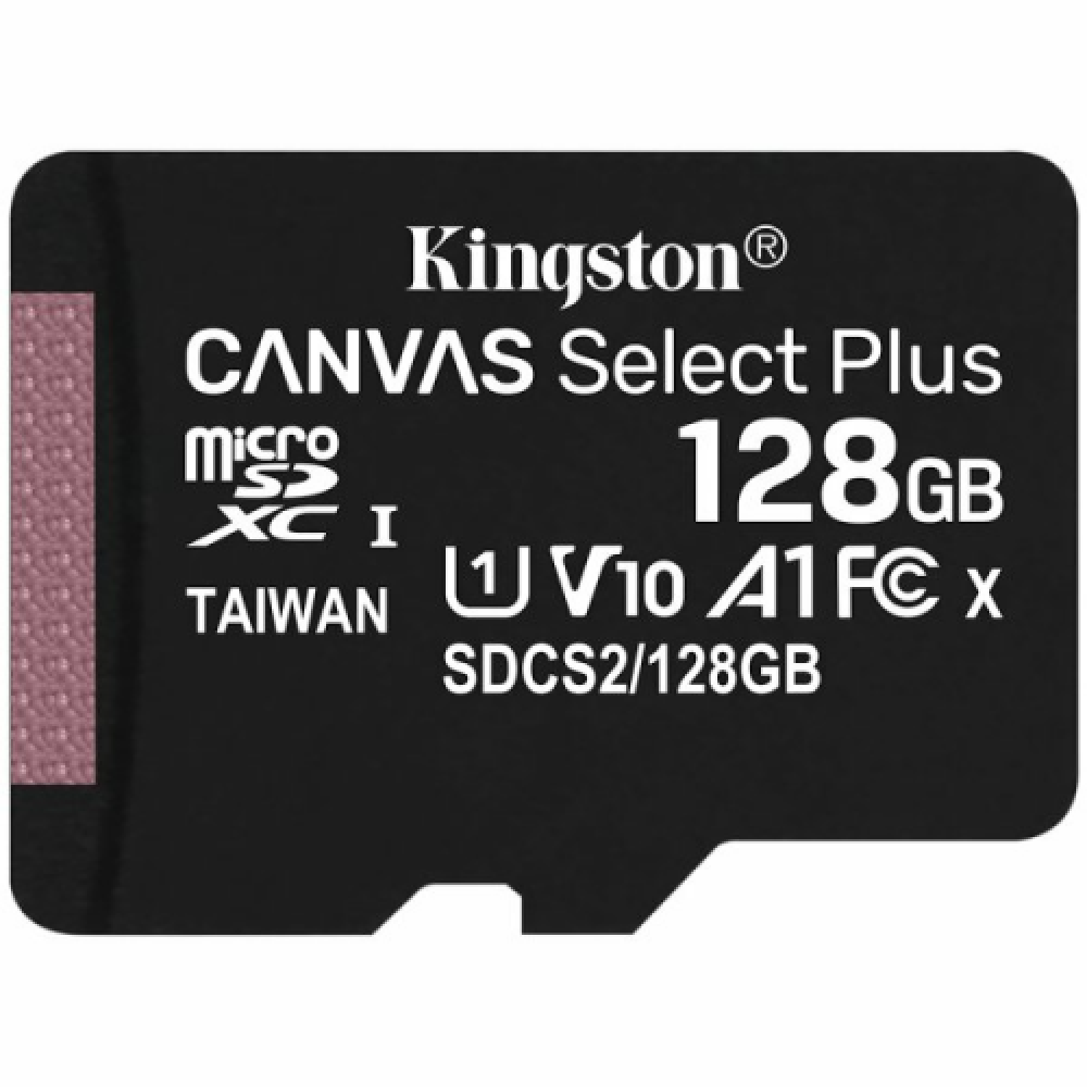 Atmiņas kartes Kingston Canvas Select Plus 128GB micSDXC (SDCS2/128GBSP)