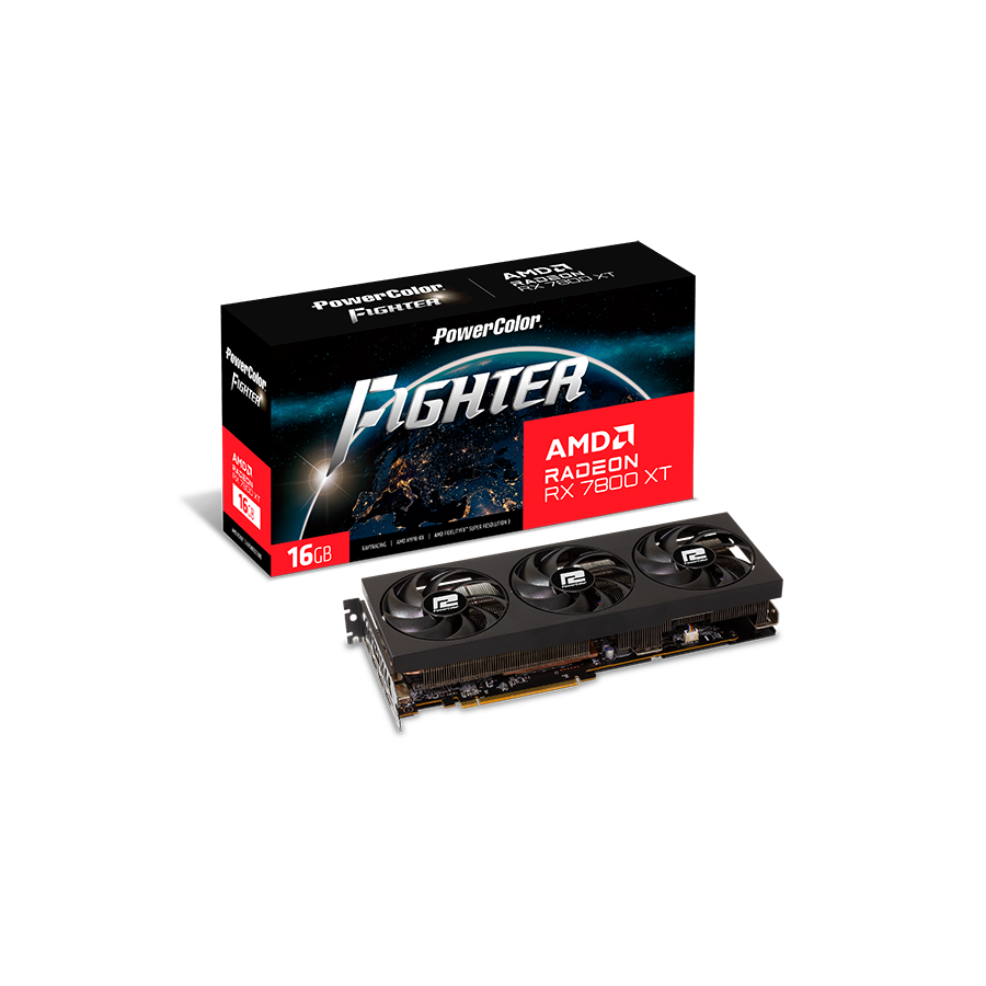 Videokarte PowerColor Radeon RX 7800 XT Fighter 16GB GDDR6 (RX7800XT 16G-F/OC)
