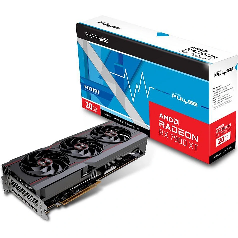 Videokarte Sapphire PULSE Radeon RX 7900 XT 20 GB GDDR6 (11323-02-20G)