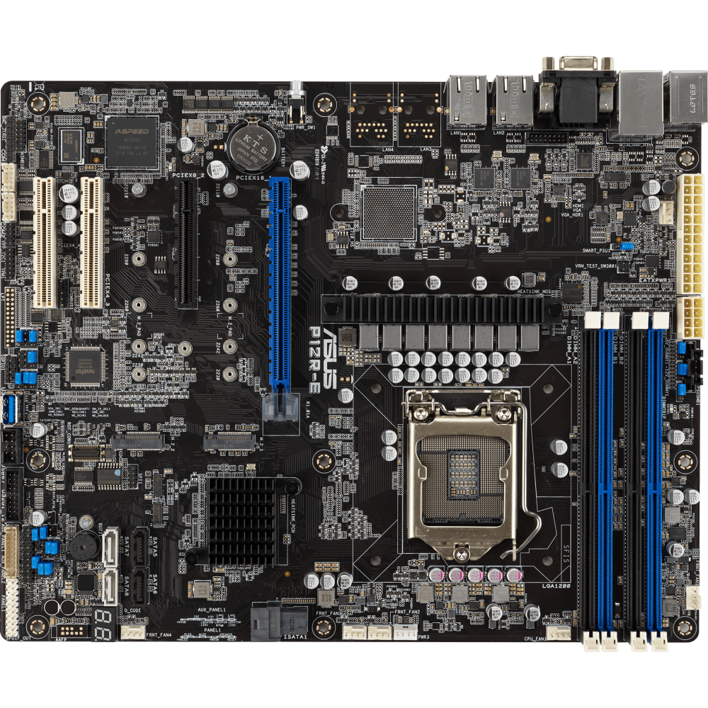 Mātesplate serveriem ASUS LGA 1200 (Socket H5) ATX (90SB0A90-M0UAY0)