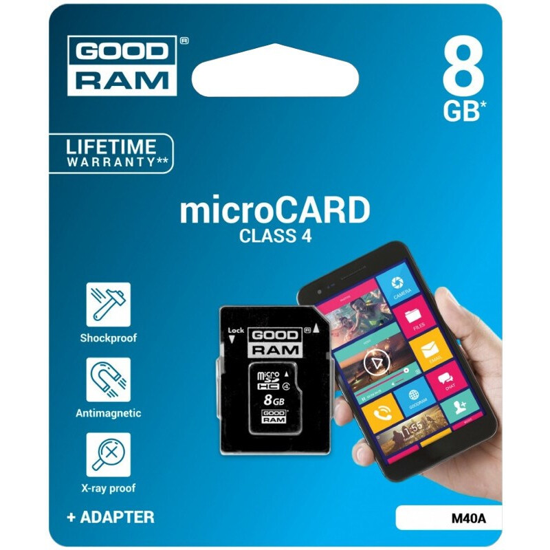Atmiņas karte Goodram 8 GB MicroSDHC (M40A-0080R11) - foto 3