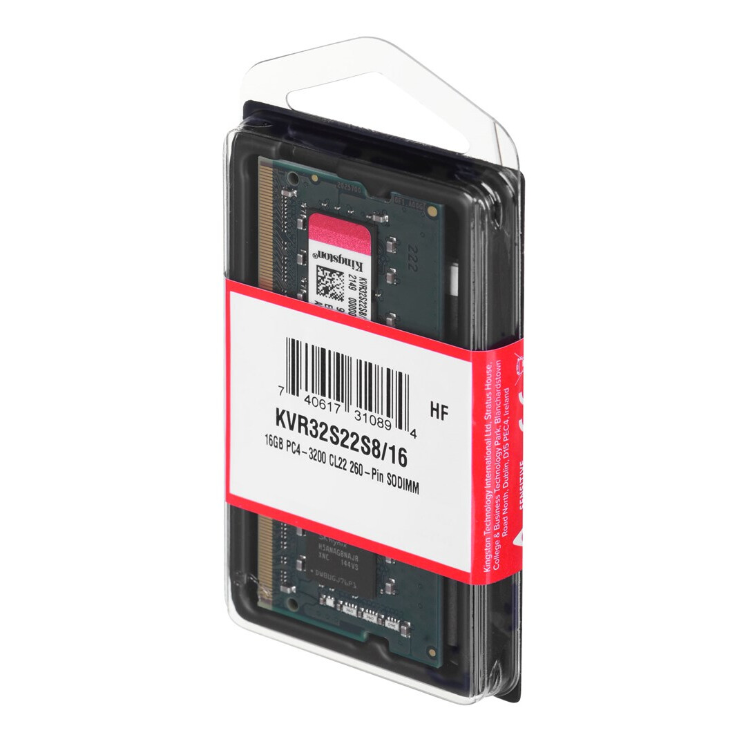 Operatīvā atmiņa Kingston KVR32S22S8/16 16 GB 3200 MHz DDR4 CL22 (KVR32S22S8/16) - foto 2